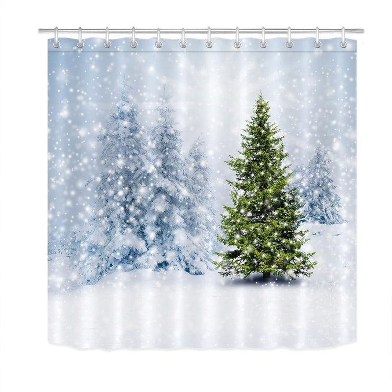 Rideau De Douche <br> Foret Neige