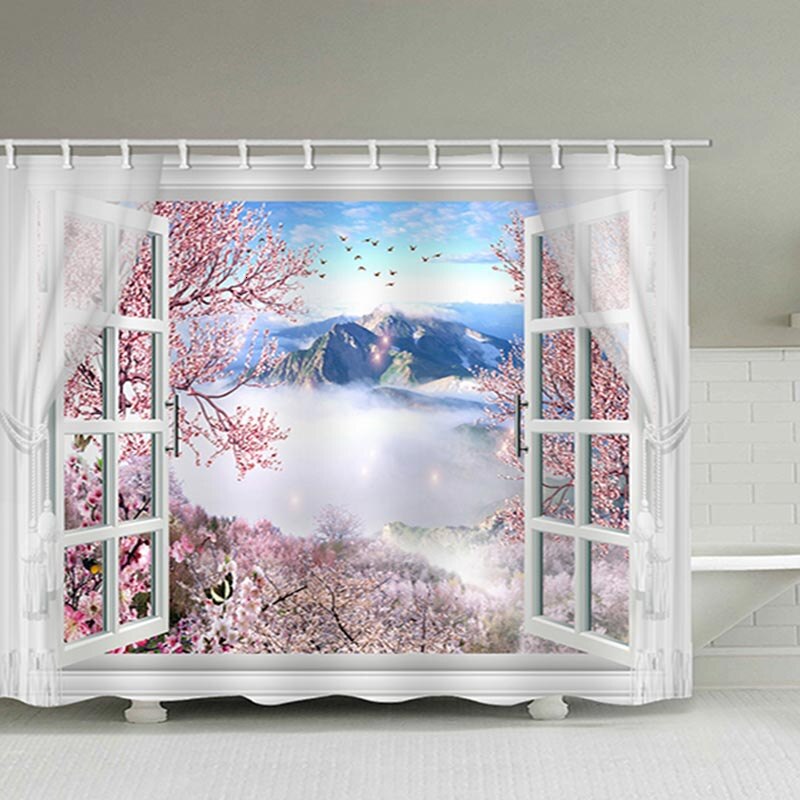 Rideau De Douche Montagne