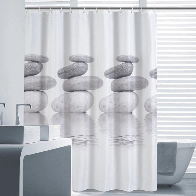 Rideau De Douche <br> Motif Galet