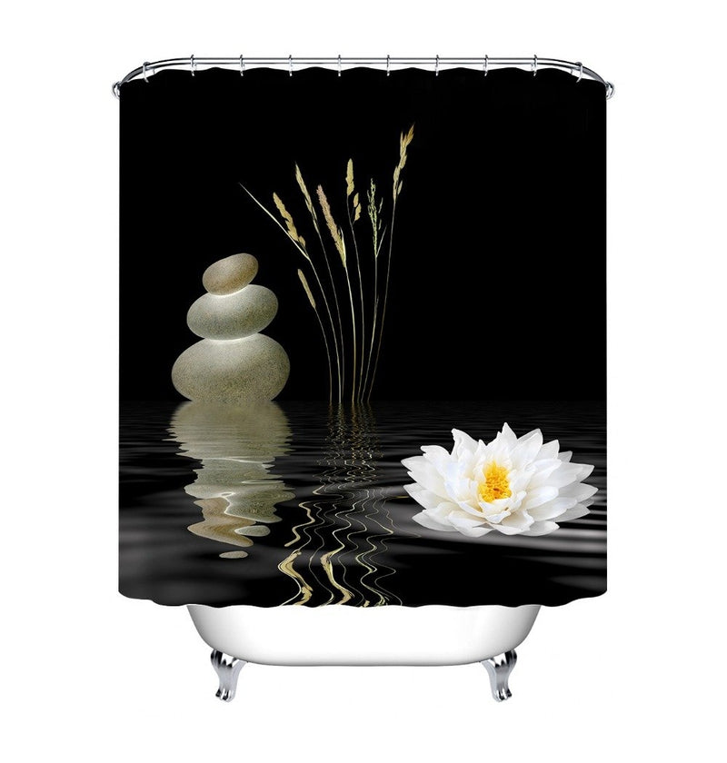 Rideau De Douche <br> Zen Noir