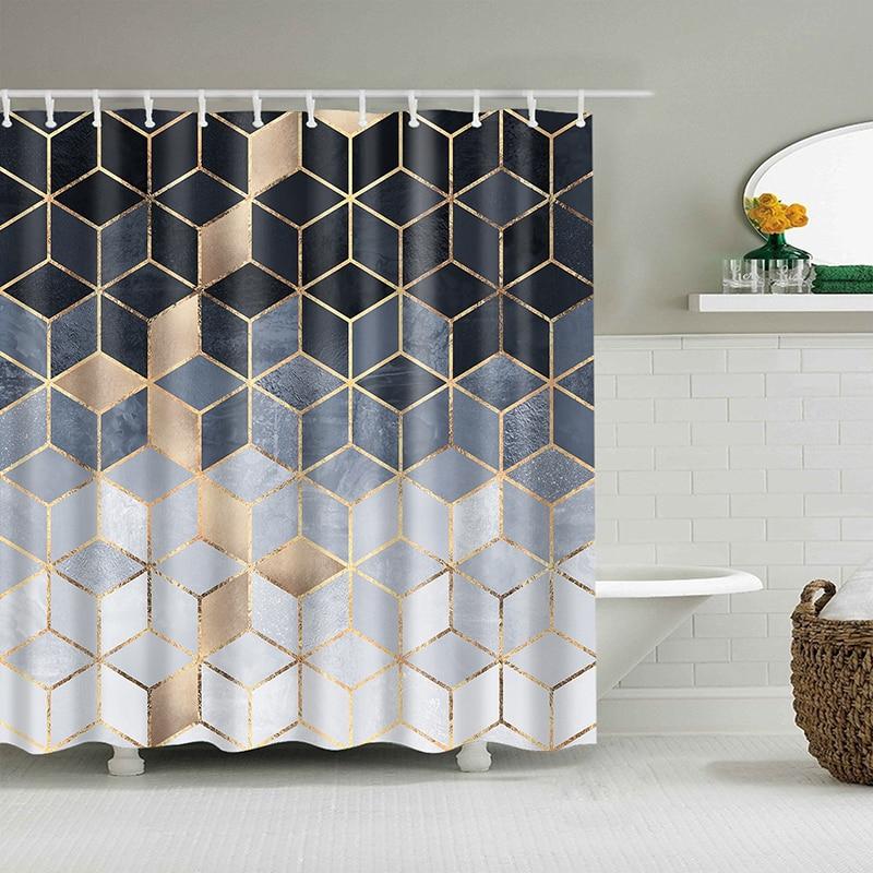 Rideau De Douche 150x180 Cm - Motif Visage Abstrait Femme - Imperméable Polyester - Avec 10 œillets Et Anneaux