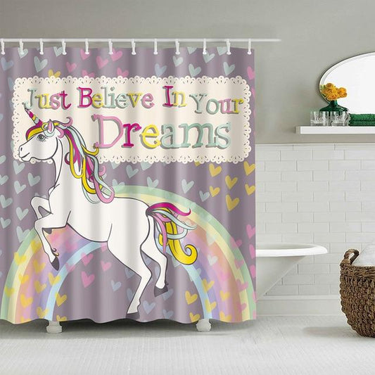 Rideau De Douche Licorne