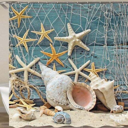 Rideau De Douche Style Marin
