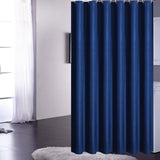Rideau De Douche Tissu Bleu