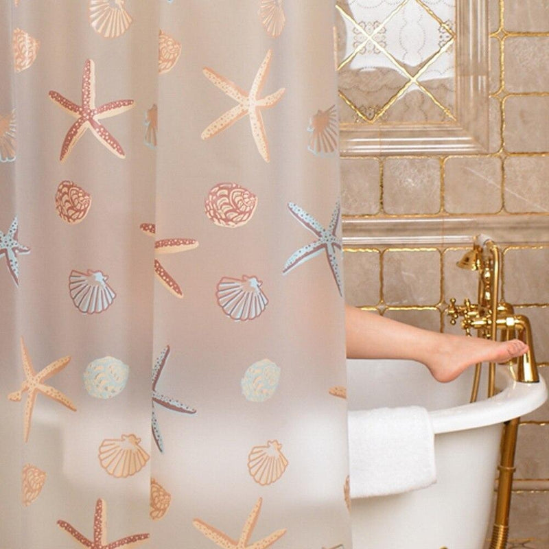 Rideau De Douche Transparent Coquillage