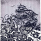 Rideau De Douche <br> Kraken
