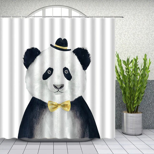 Rideau De Douche Panda Élégant