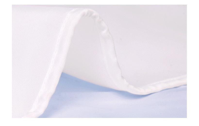 Rideau De Douche Blanc Tissu