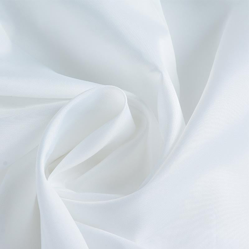 Rideau De Douche En Tissu Blanc