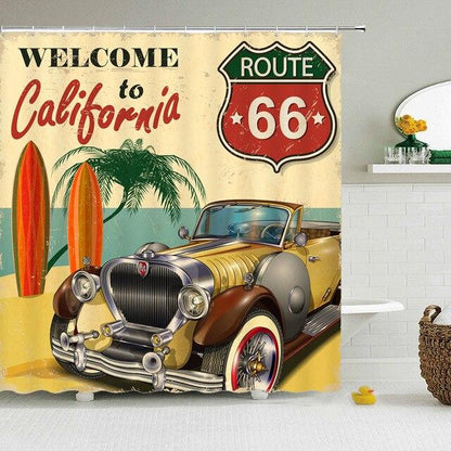 Rideau De Douche Style Retro