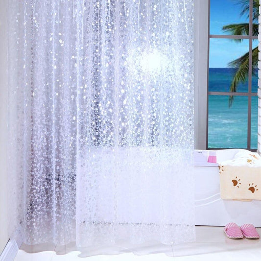 Rideau De Douche Transparent Avec Motif